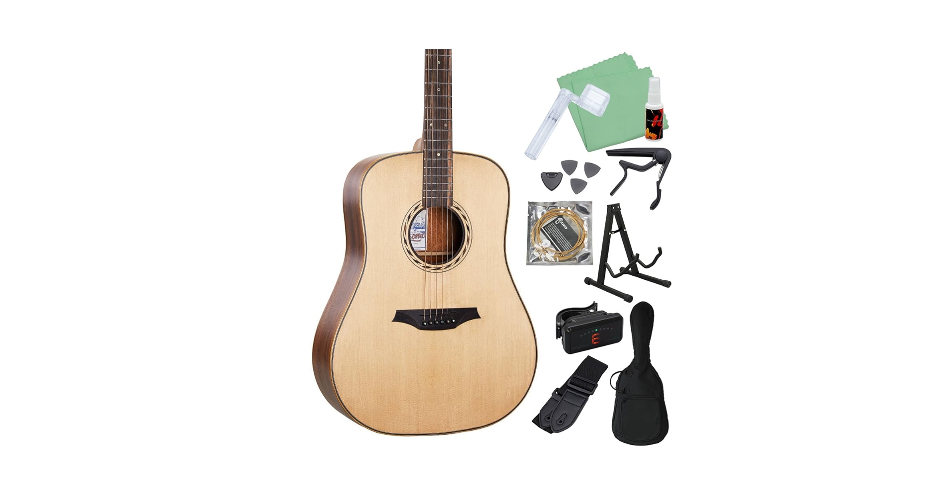 Amazon | Bromo BAT1 アコースティックギター初心者12点セット トップ